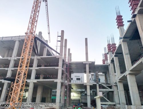 โครงการก่อสร้างอาคารคลังสินค้า ความสูง 3 ชั้น บริษัท โกลโบ ฟู้ดส์ จำกัด